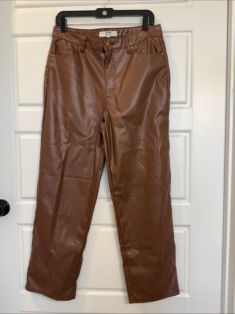 Madden NYC vegan leather pants 11